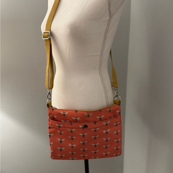 FOSSIL Bumble Bee Crossbody Messenger Shoulder Bag - Picture 10 of 10